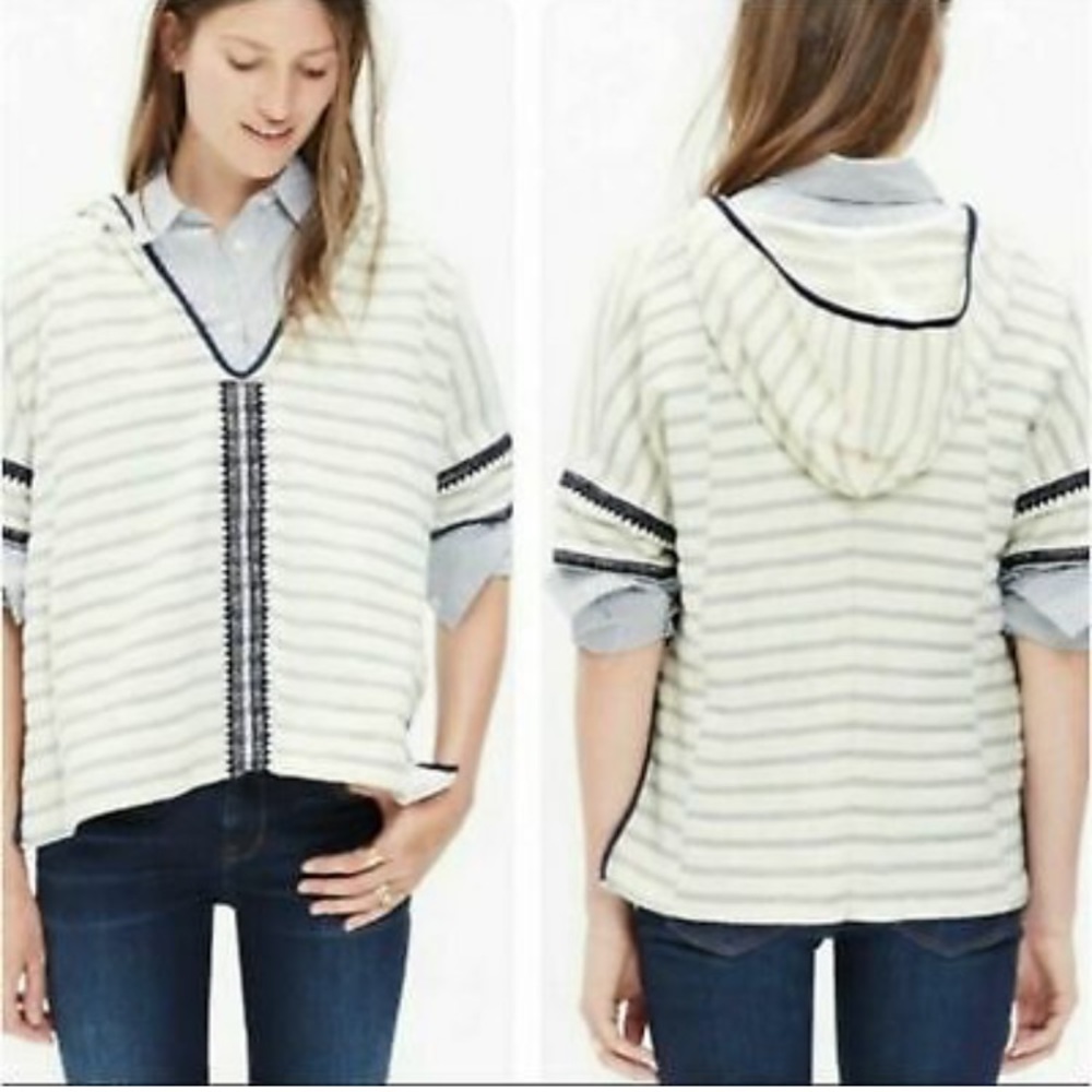 New With Tags! Madewell Elise Hooded Tunic, XS/S